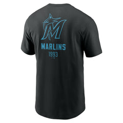 Miami Marlins Nike Large Logo Back Stack T-Shirt Online
