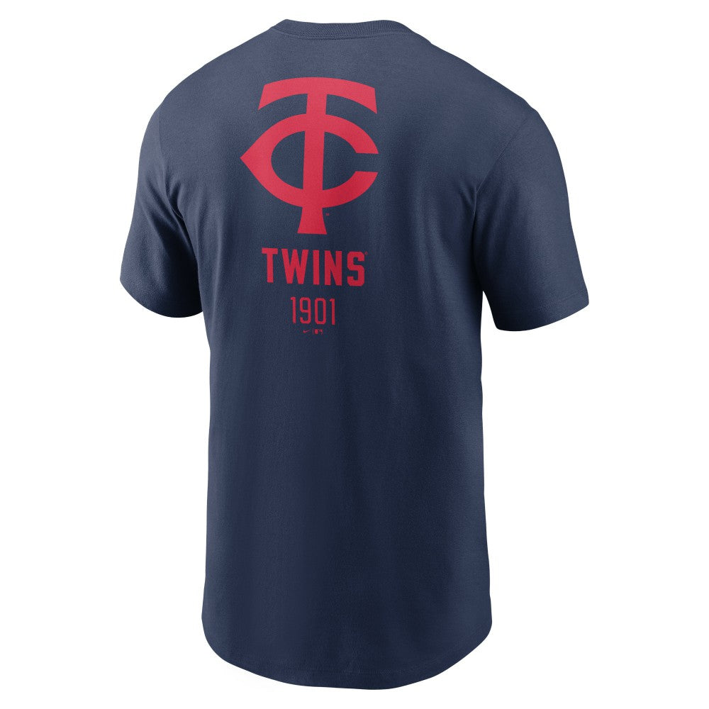 Minnesota Twins Nike Large Logo Back Stack T-Shirt Online