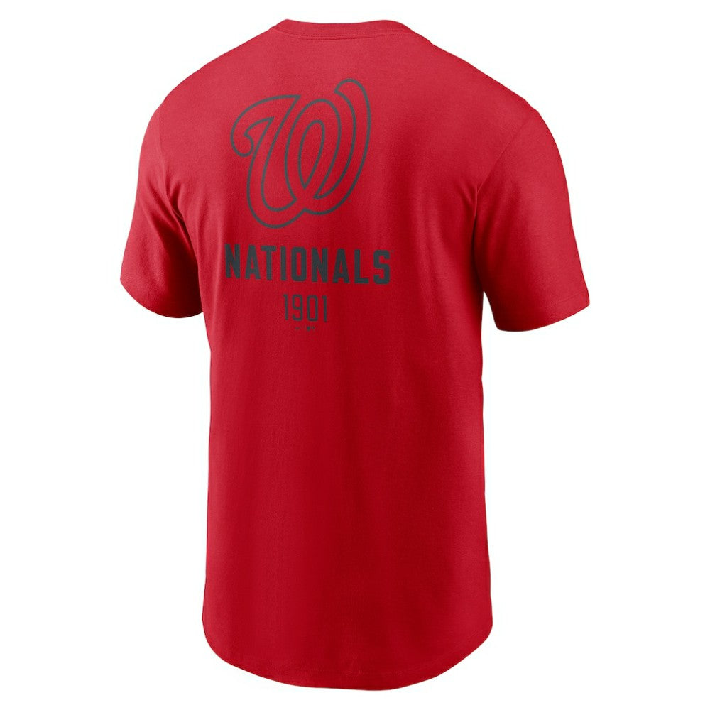 Washington Nationals Nike Large Logo Back Stack T-Shirt Lifestyle