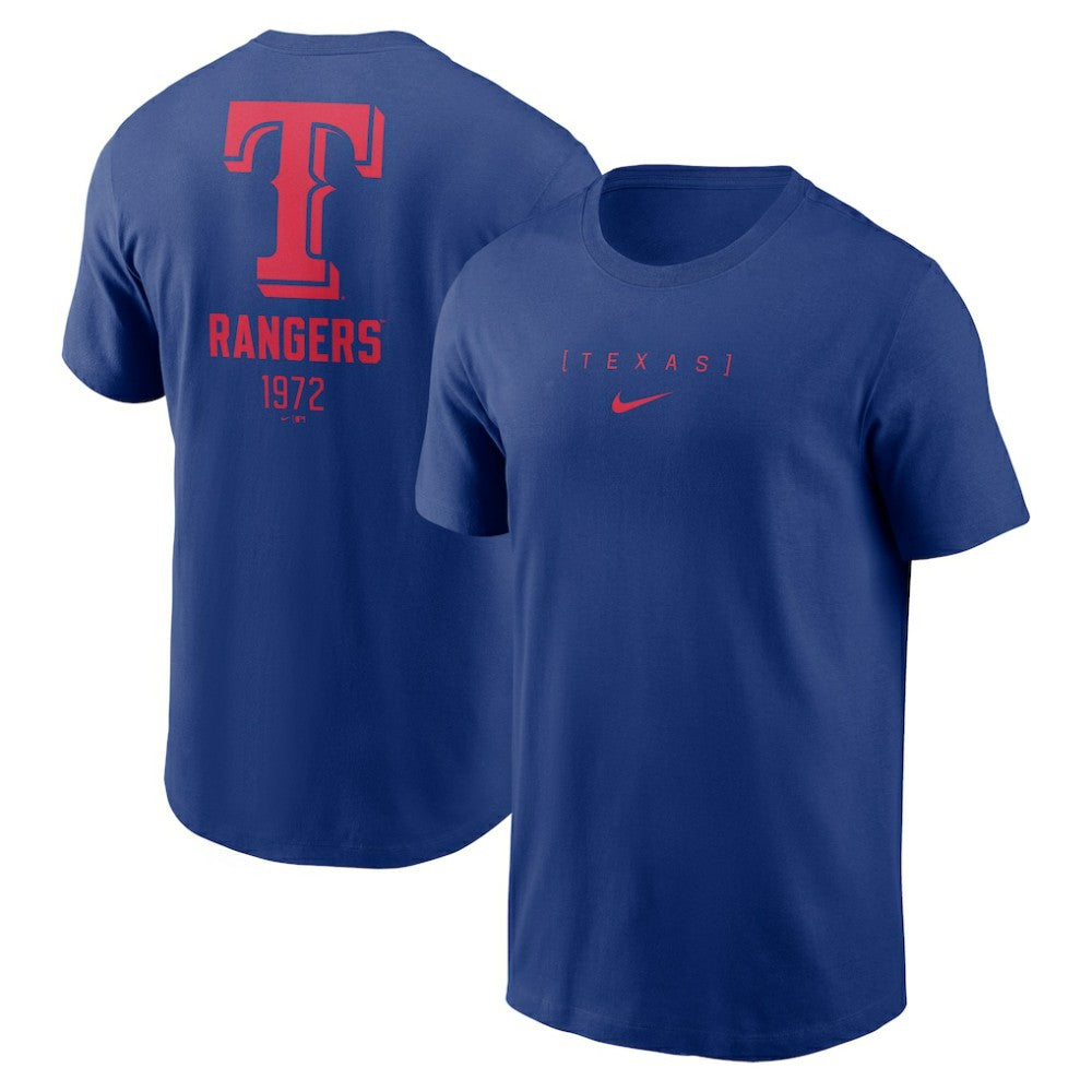 Texas Rangers Nike Large Logo Back Stack T-Shirt Online