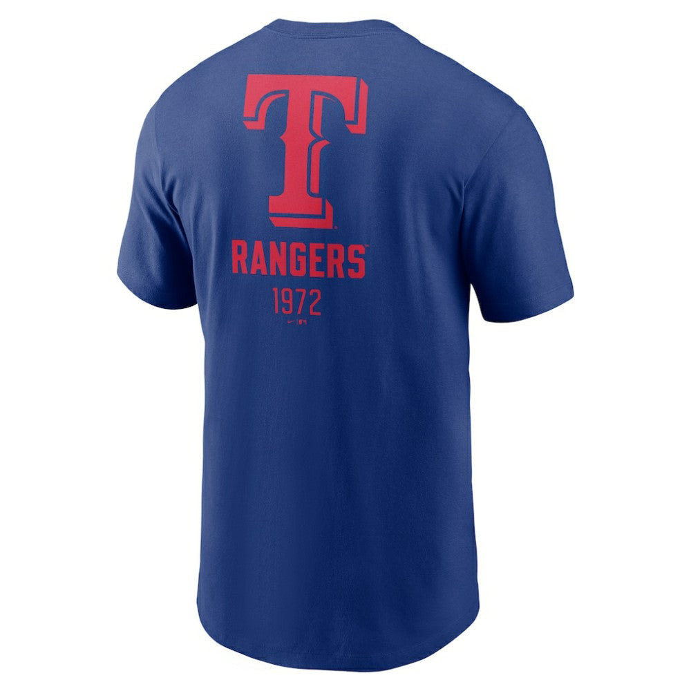 Texas Rangers Nike Large Logo Back Stack T-Shirt Online