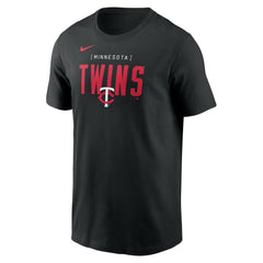 Minnesota Twins Nike Home Team Bracket Stack T-Shirt On Sale