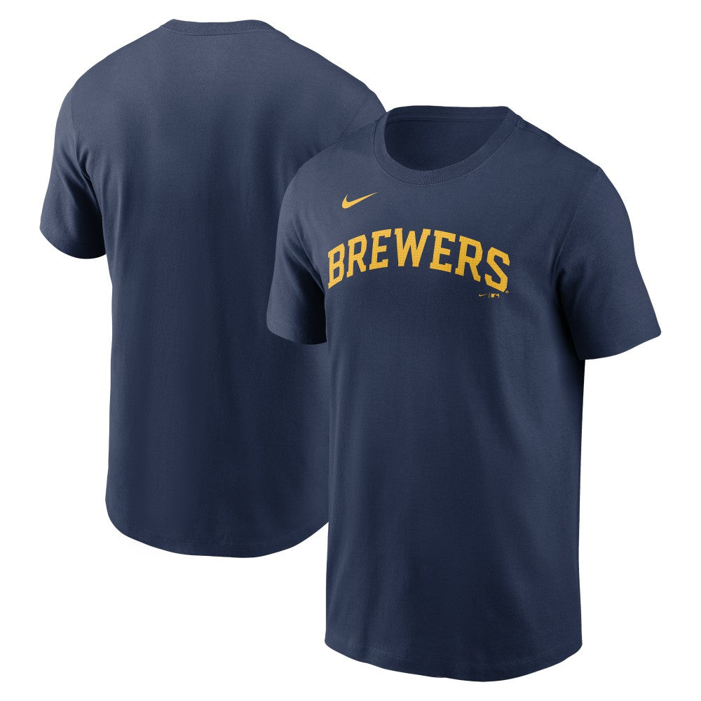 Milwaukee Brewers Nike Fuse Wordmark T-Shirt for sale