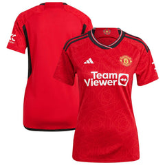 Adidas Manchester United Women's 2023/24 Home Replica Jerseys - Red