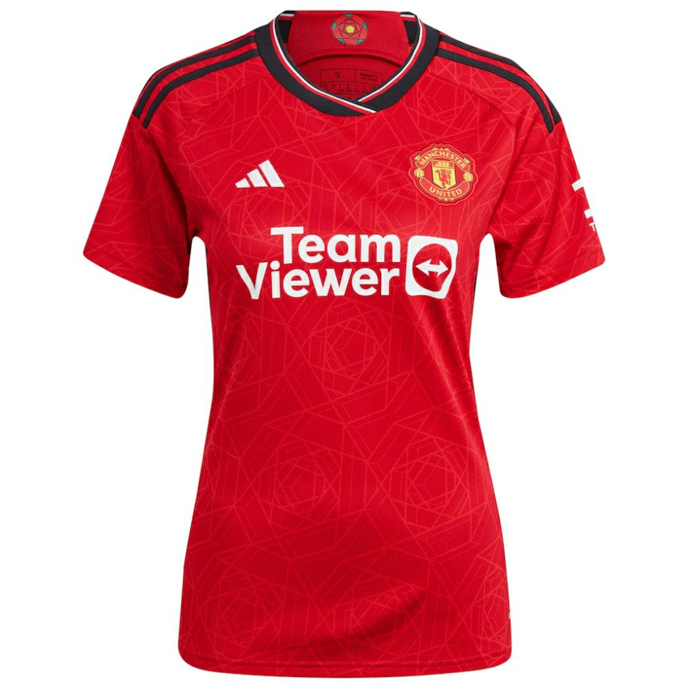 Adidas Manchester United Women's 2023/24 Home Replica Jerseys - Red