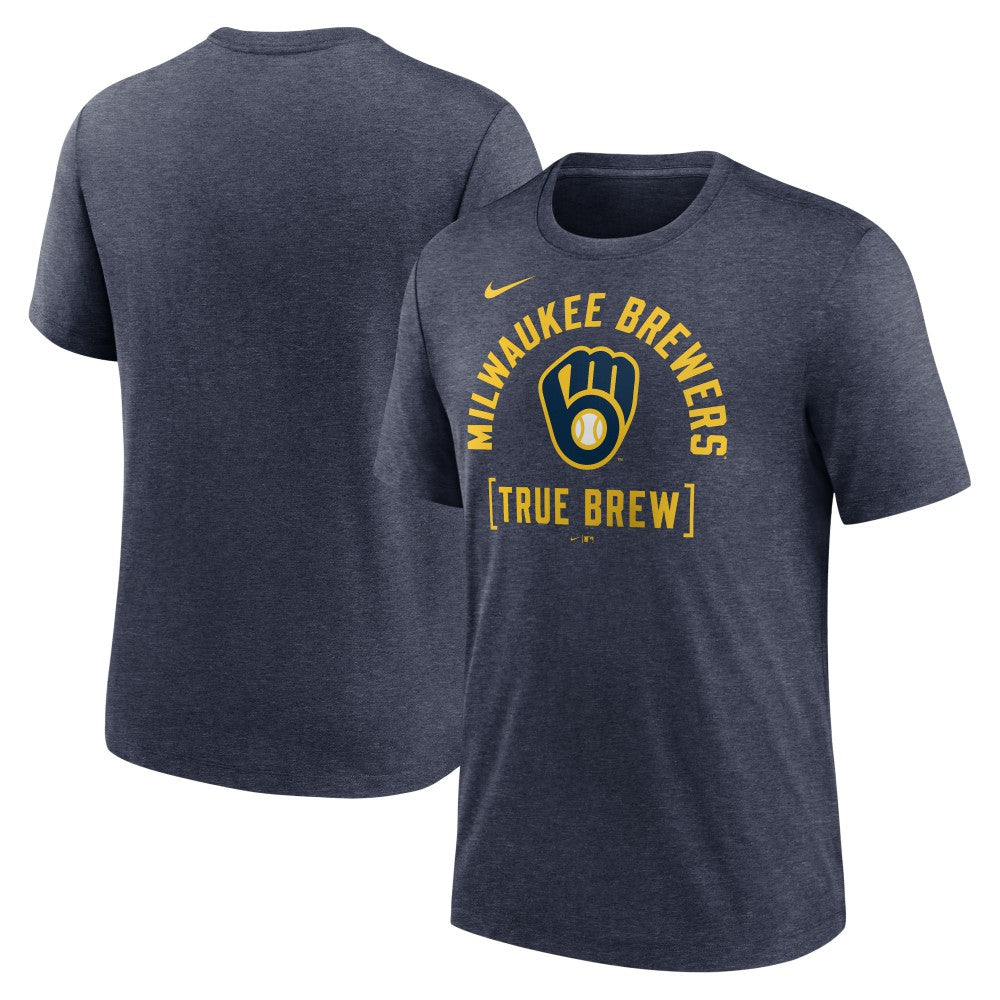 Milwaukee Brewers Nike Swing Big Tri-Blend T-Shirt Lifestyle