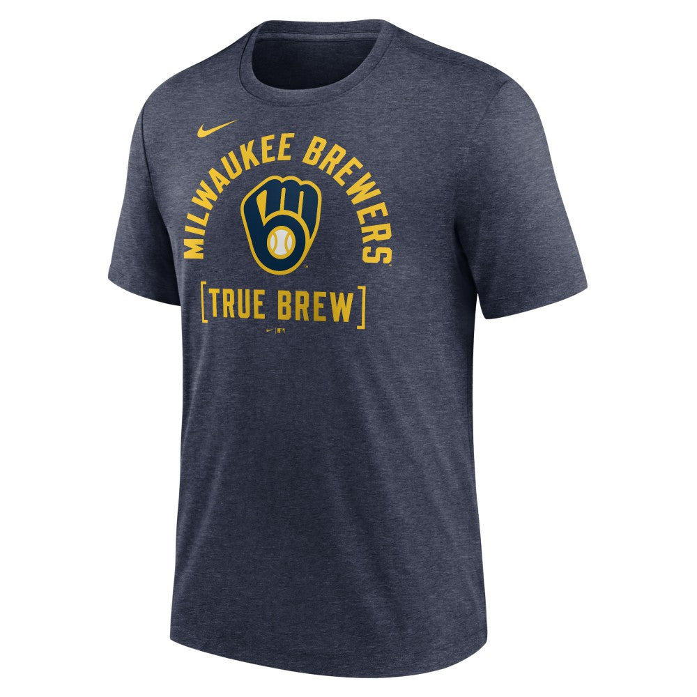 Milwaukee Brewers Nike Swing Big Tri-Blend T-Shirt Lifestyle