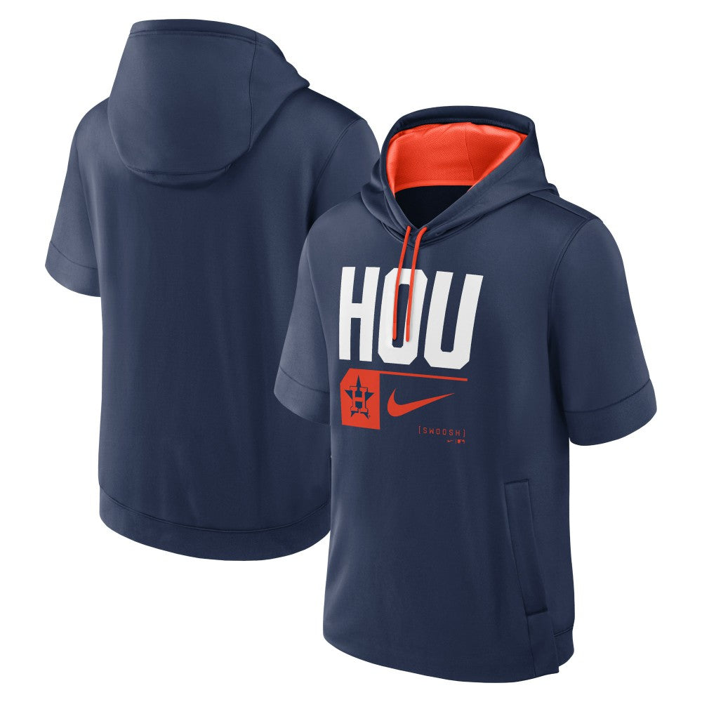 Houston Astros Nike Tri Code Lockup Short Sleeve Pullover Hoodie Online