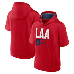 Los Angeles Angels Nike Tri Code Lockup Short Sleeve Pullover Hoodie Online