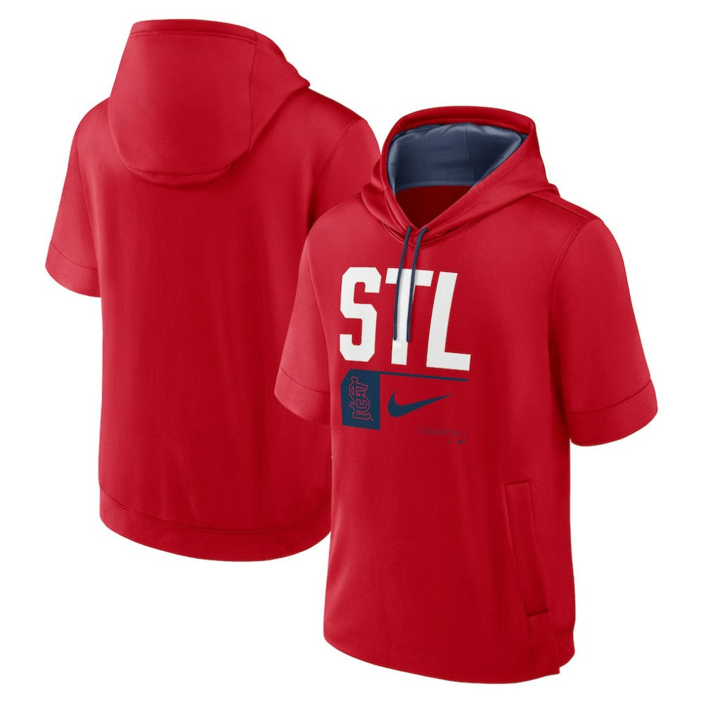 St. Louis Cardinals Nike Tri Code Lockup Short Sleeve Pullover Hoodie for sale