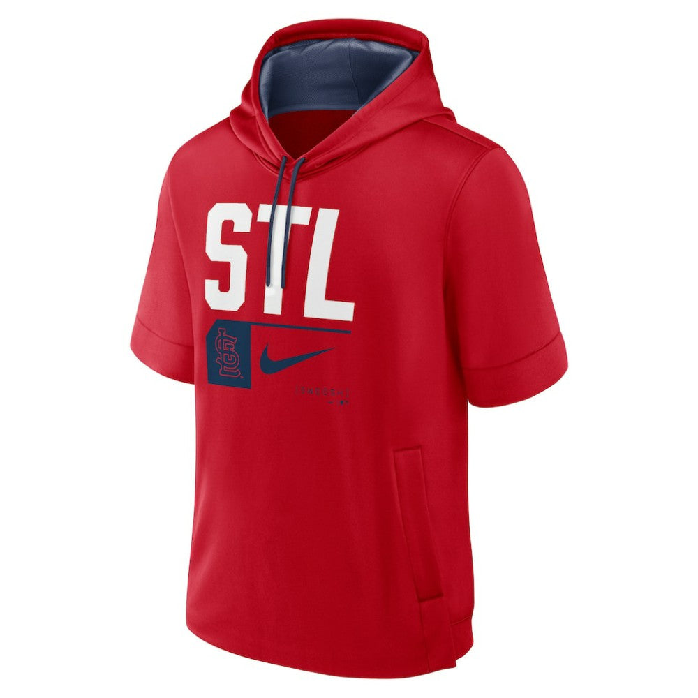St. Louis Cardinals Nike Tri Code Lockup Short Sleeve Pullover Hoodie for sale