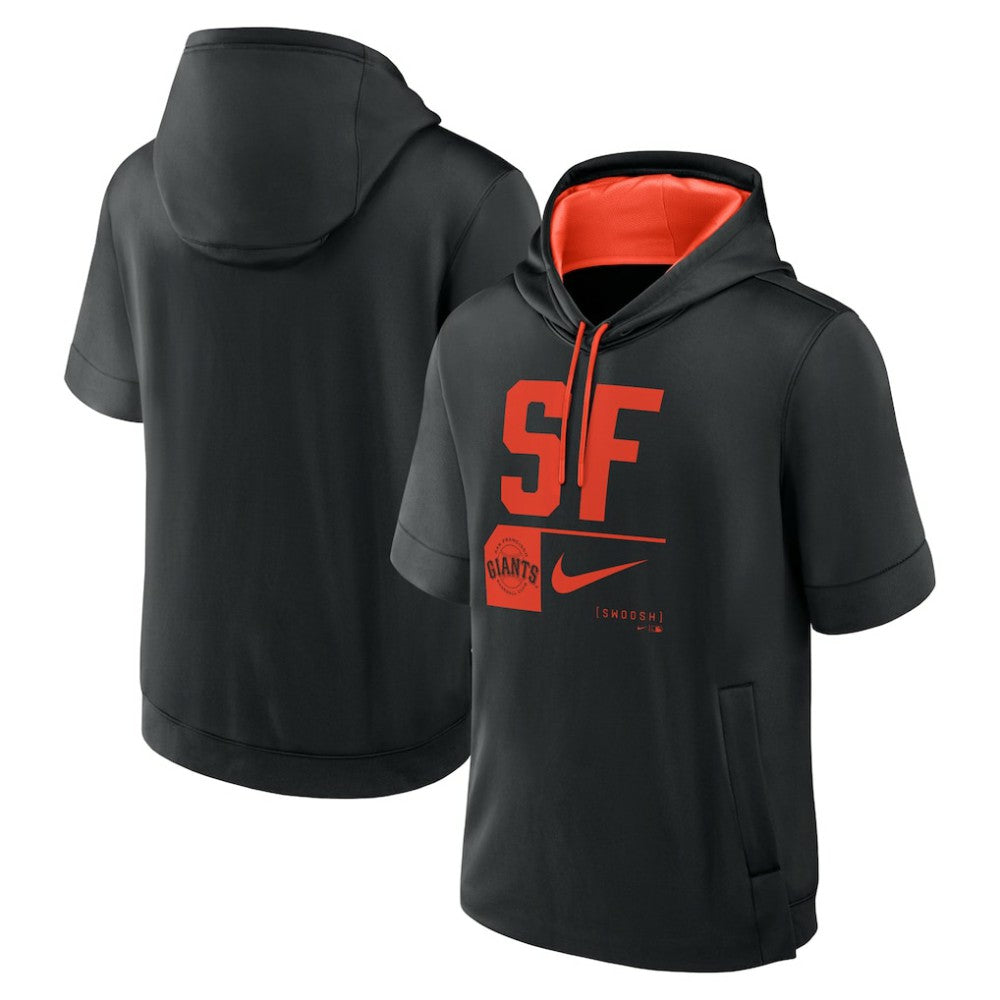San Francisco Giants Nike Tri Code Lockup Short Sleeve Pullover Hoodie Clearance