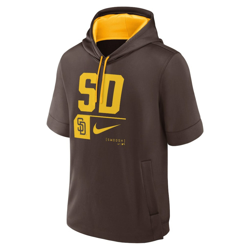San Diego Padres Nike Tri Code Lockup Short Sleeve Pullover Hoodie discount