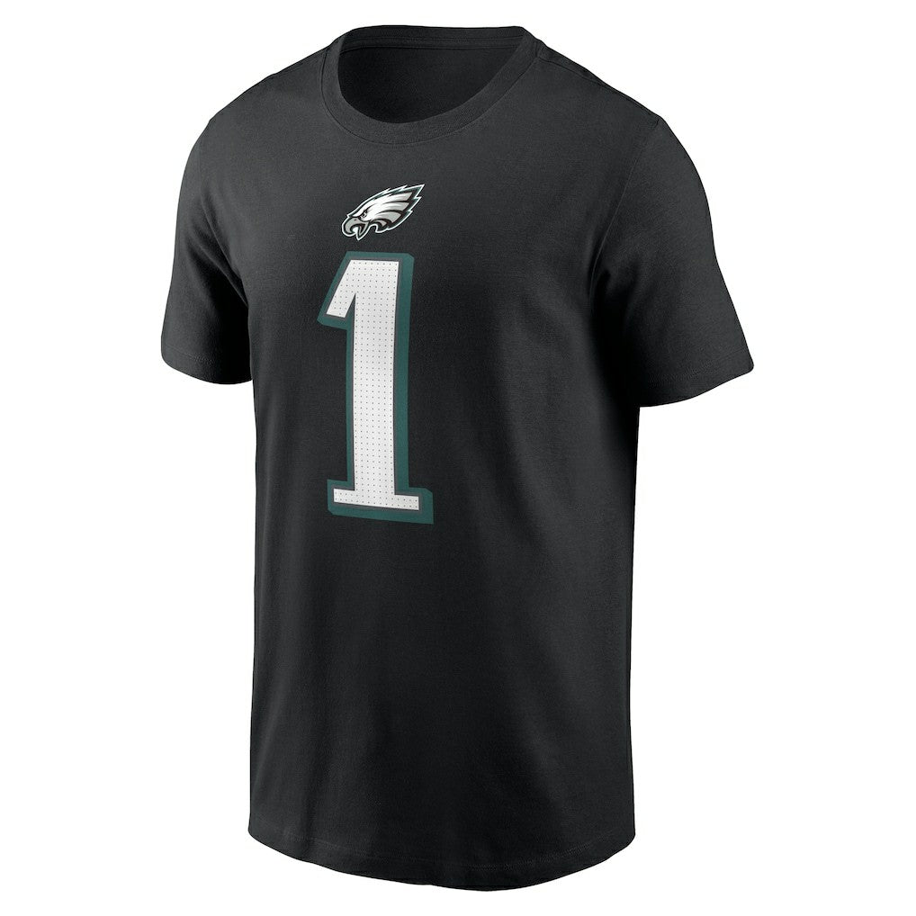 Jalen Hurts Philadelphia Eagles Player Name & Number T-Shirt Black - Nike