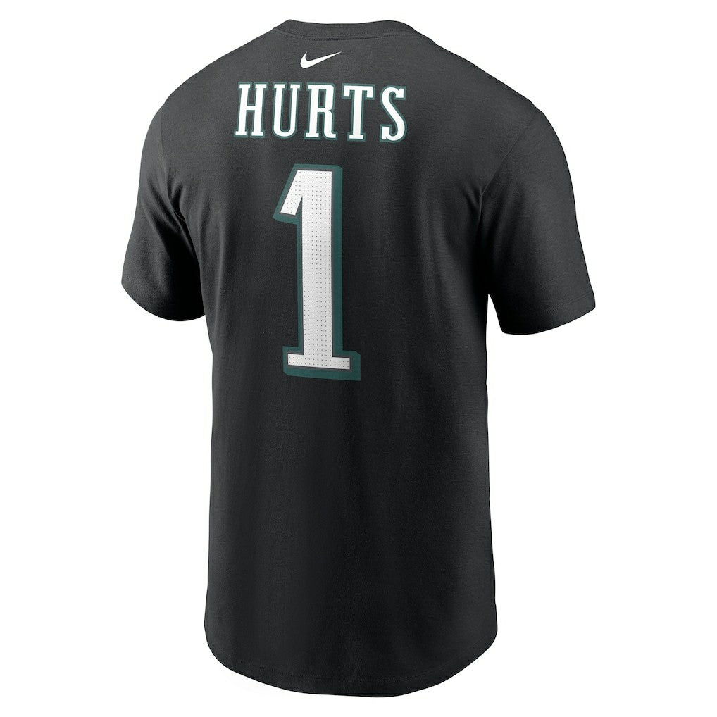 Jalen Hurts Philadelphia Eagles Player Name & Number T-Shirt Black - Nike