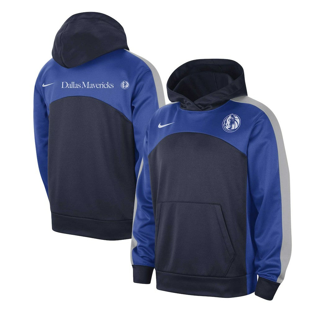 Nike - Dallas Mavericks Authentic Starting Five Force Performance Pullover Hoodie - Navy/Blue