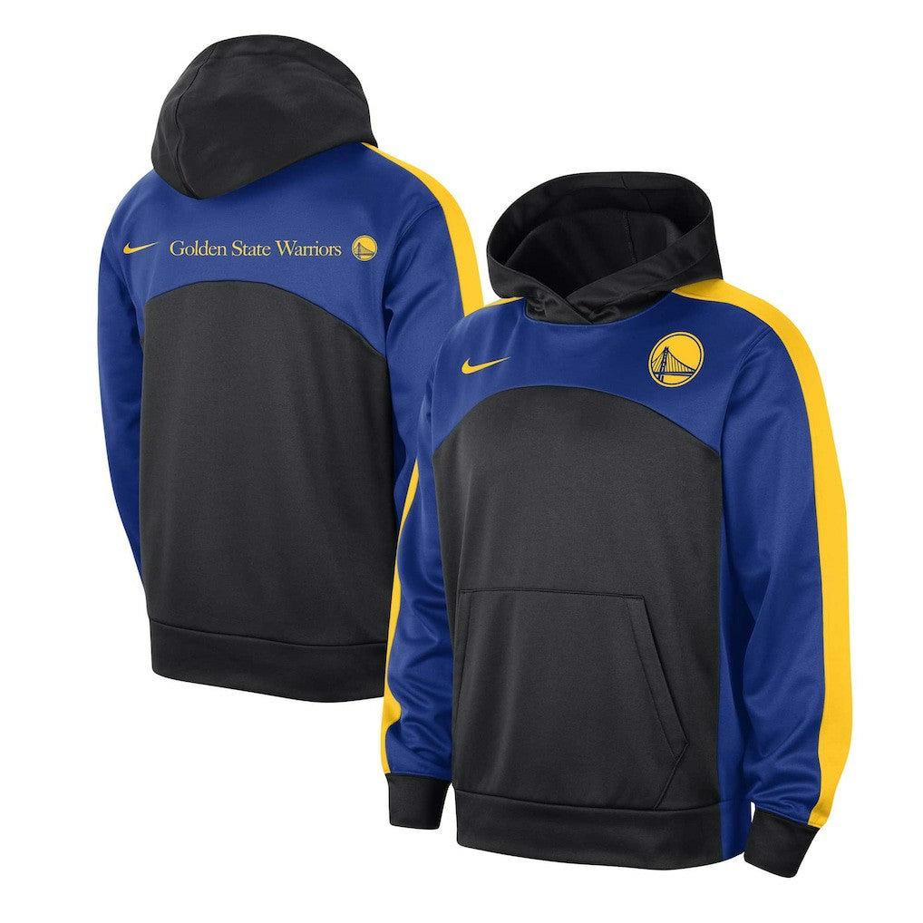 Nike - Golden State Warriors Authentic Starting Five Force Performance Pullover Hoodie - Black/Royal