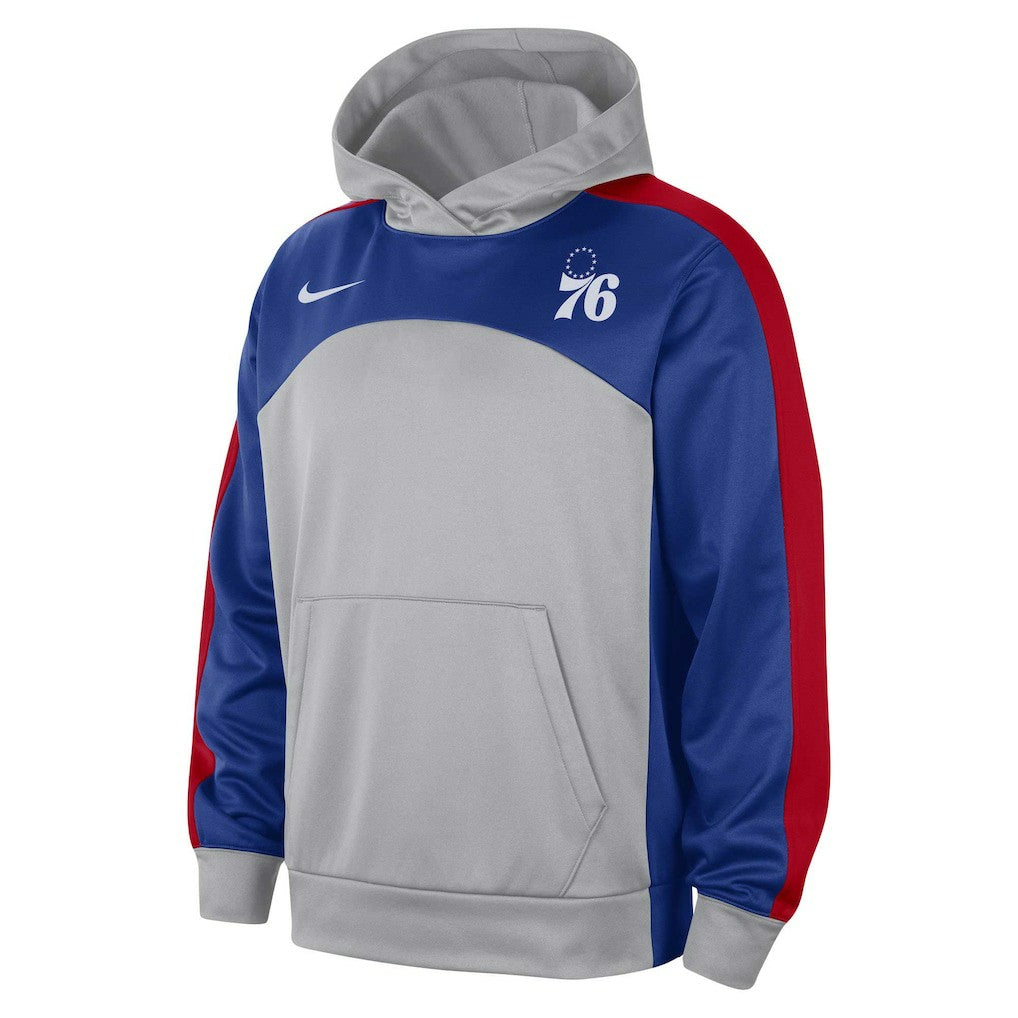 Nike - Philadelphia 76ers Authentic Starting Five Force Performance Pullover Hoodie - Gray/Royal