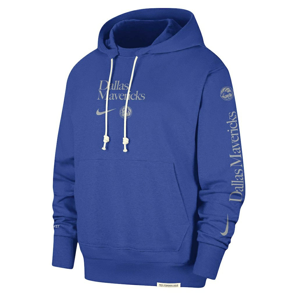 Nike - Dallas Mavericks Authentic Performance Pullover Hoodie - Blue
