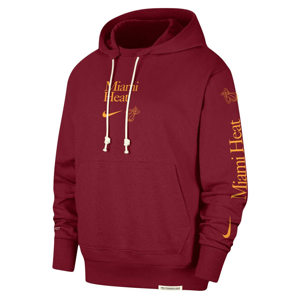 Nike - Miami Heat Authentic Performance Pullover Hoodie - Red
