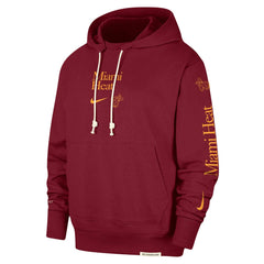 Nike - Miami Heat Authentic Performance Pullover Hoodie - Red