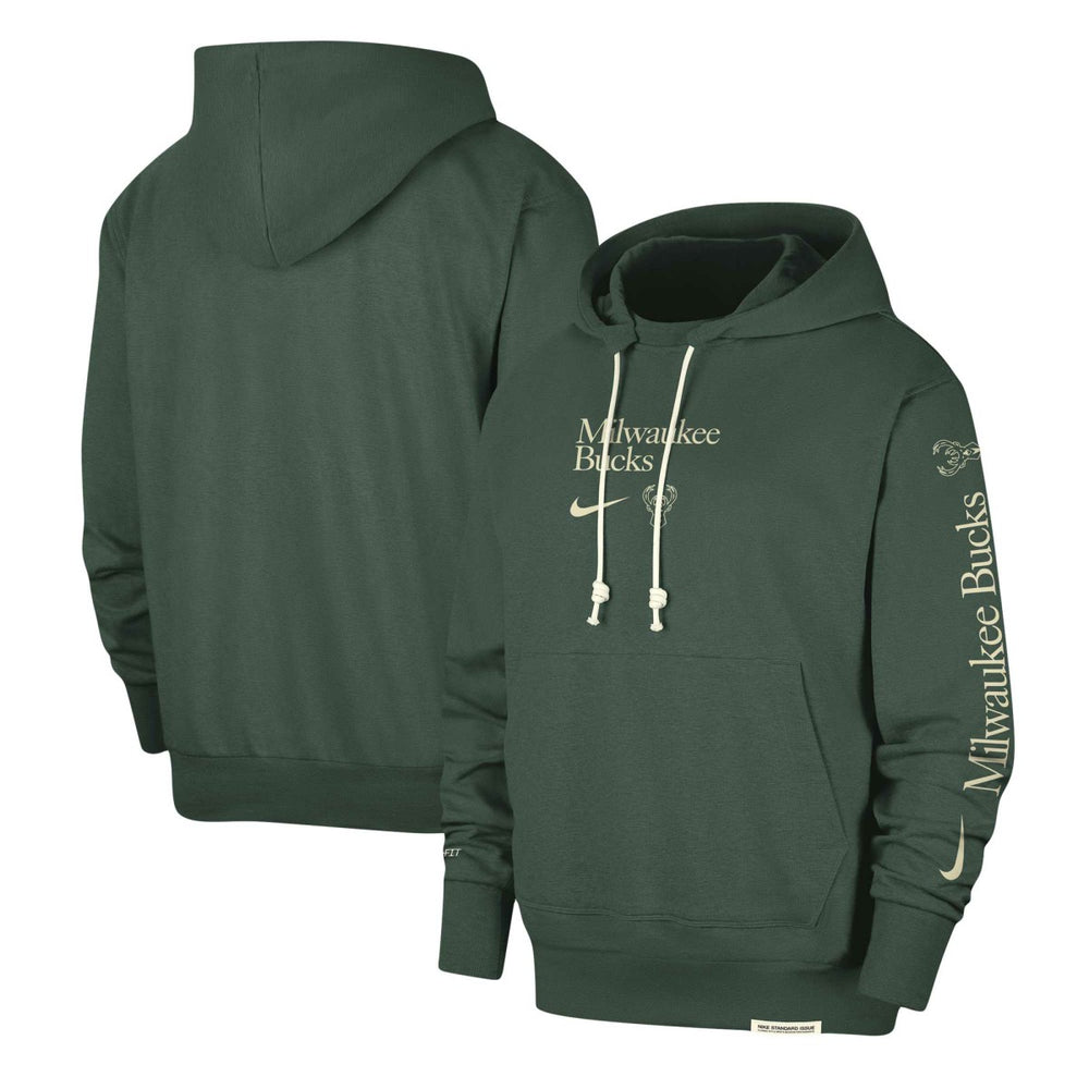 Nike - Milwaukee Bucks Authentic Performance Pullover Hoodie - Hunter Green