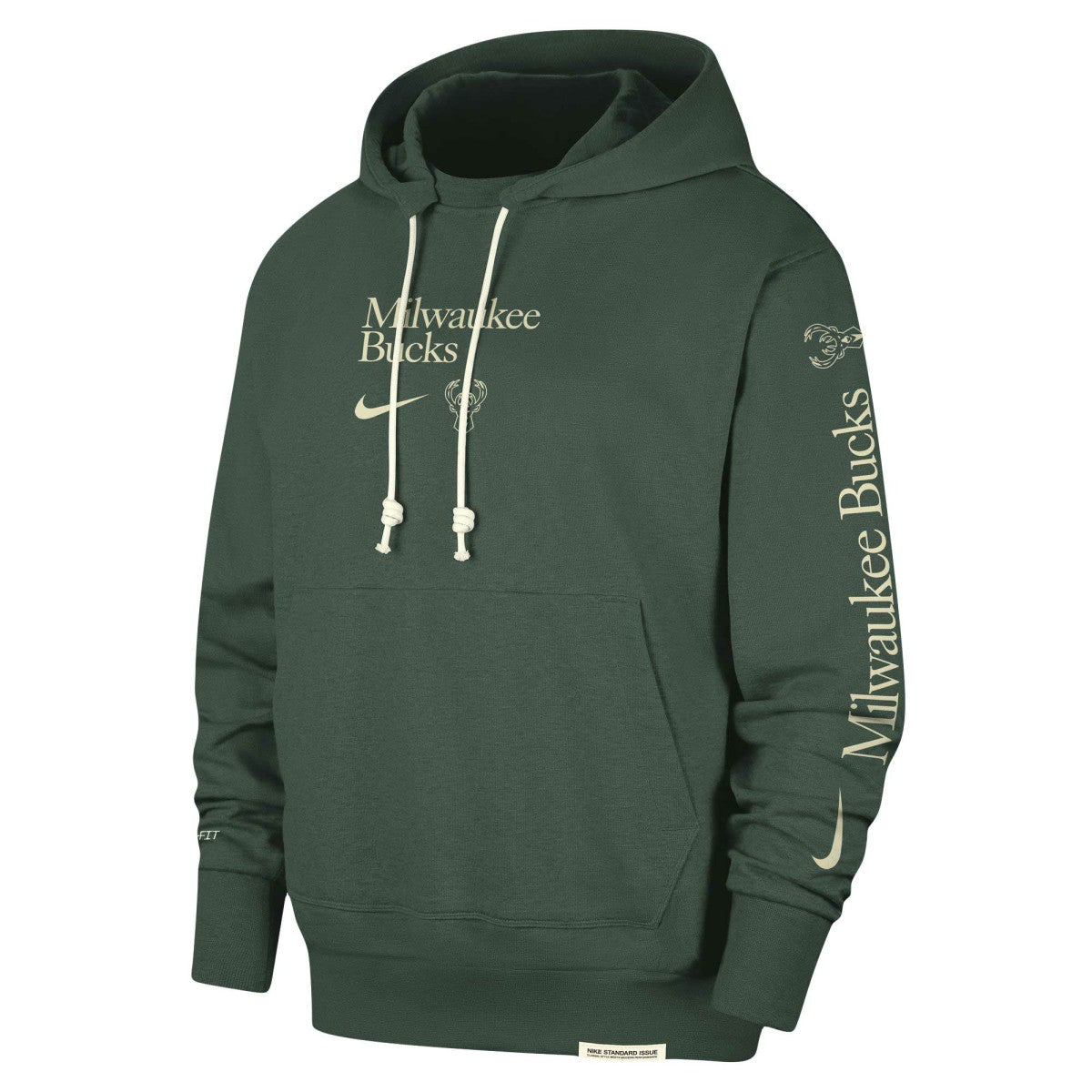 Nike - Milwaukee Bucks Authentic Performance Pullover Hoodie - Hunter Green