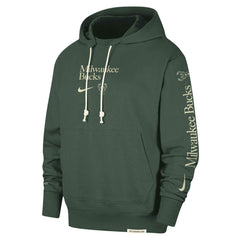 Nike - Milwaukee Bucks Authentic Performance Pullover Hoodie - Hunter Green