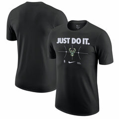 Nike - Milwaukee Bucks Just Do It T-Shirt - Black