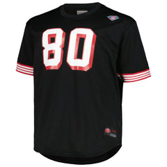 Jerry Rice San Francisco 49ers Big & Tall Mesh Player Name & Number Top Black - Mitchell & Ness