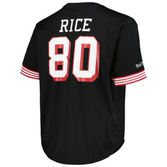 Jerry Rice San Francisco 49ers Big & Tall Mesh Player Name & Number Top Black - Mitchell & Ness