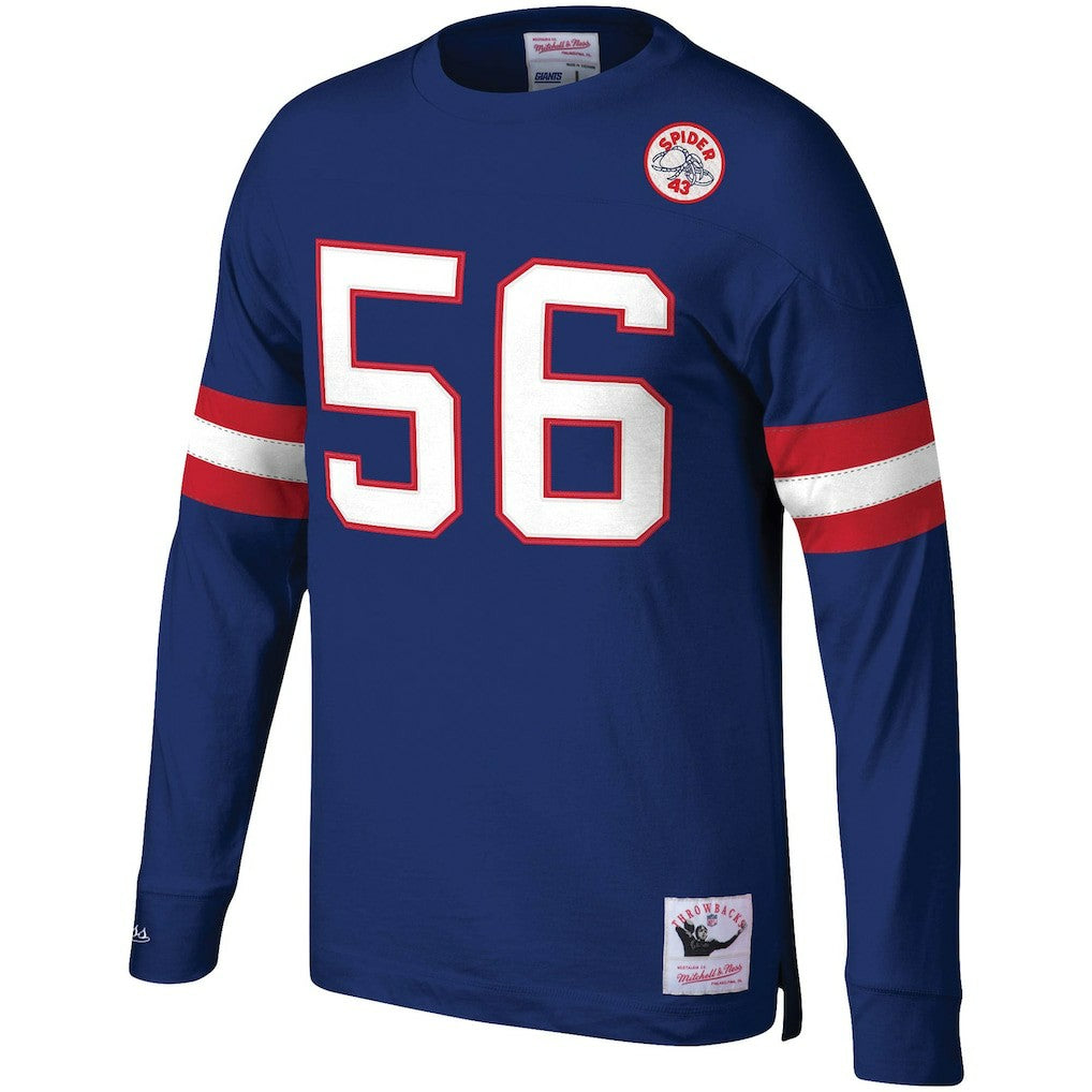 Lawrence Taylor New York Giants Big & Tall Cut & Sew Player Name & Number Long Sleeve T-Shirt Royal - Mitchell & Ness