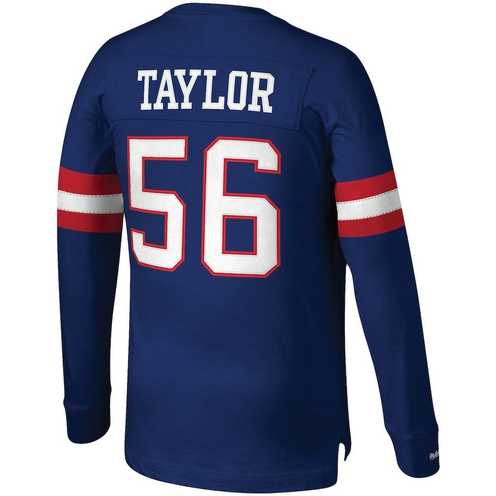 Lawrence Taylor New York Giants Big & Tall Cut & Sew Player Name & Number Long Sleeve T-Shirt Royal - Mitchell & Ness
