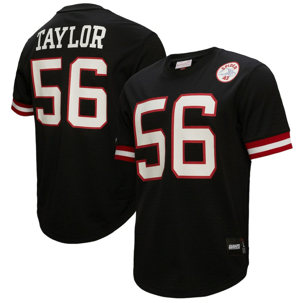 Lawrence Taylor New York Giants Big & Tall Mesh Player Name & Number Top Black - Mitchell & Ness