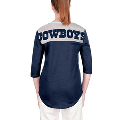 Dallas Cowboys New Era Women's 3/4 Sleeve T-Shirt Navy - NFL