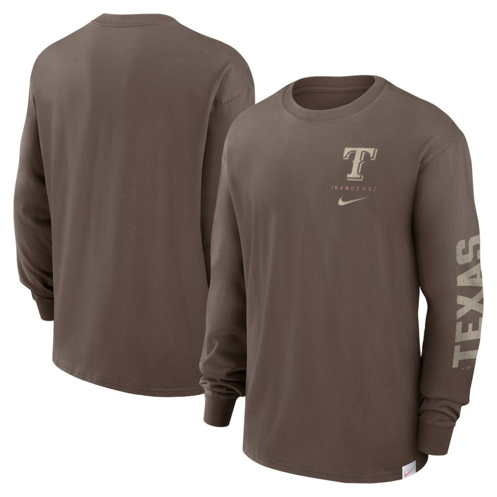 Texas Rangers Nike Statement Max90 Long Sleeve T-Shirt Clearance