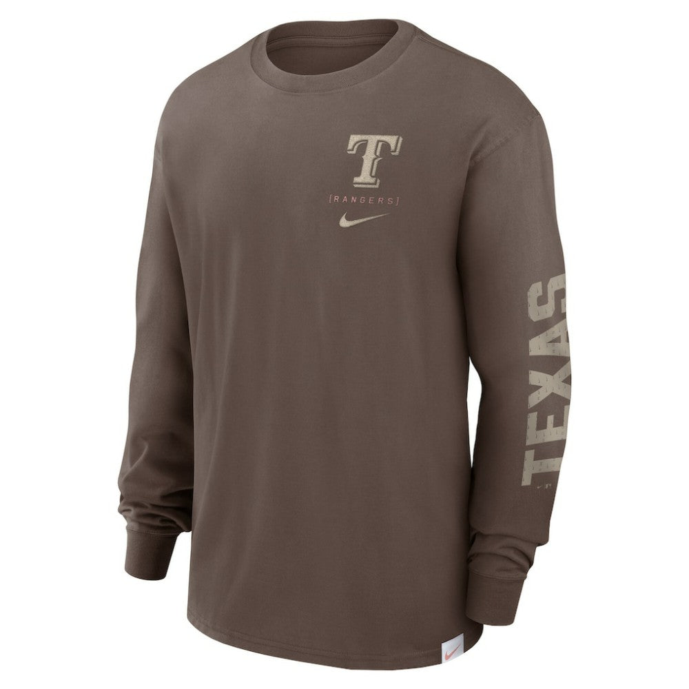 Texas Rangers Nike Statement Max90 Long Sleeve T-Shirt Clearance