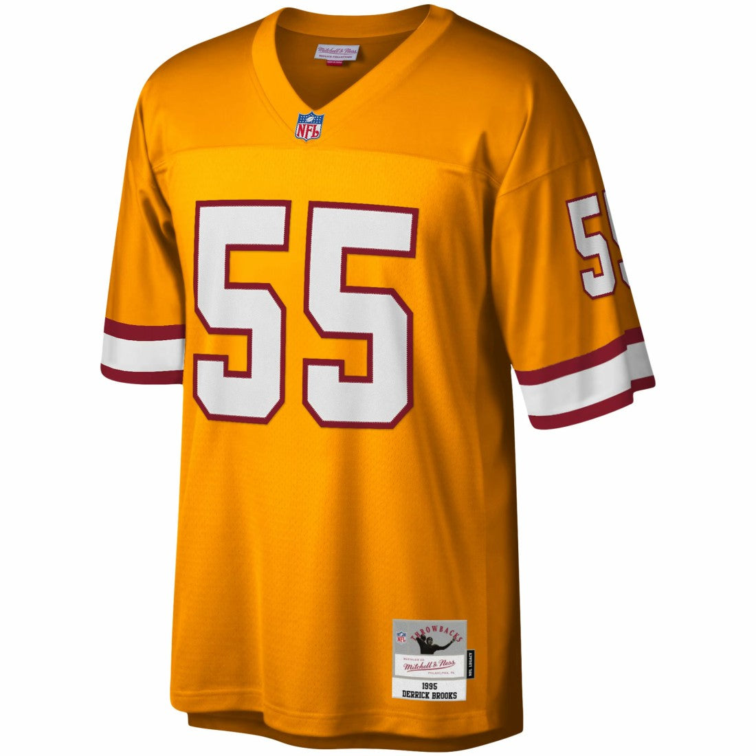 Derrick Brooks Tampa Bay Buccaneers Big & Tall 1995 Legacy Retired Player Jersey Orange - Mitchell & Ness