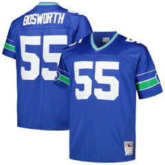 Brian Bosworth Seattle Seahawks Big & Tall 1987 Legacy Retired Player Jersey Royal - Mitchell & Ness