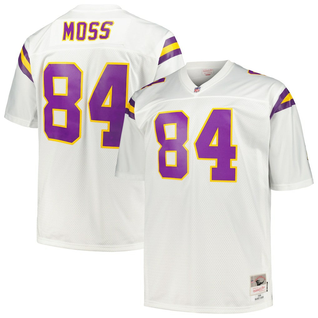 Randy Moss Minnesota Vikings Big & Tall 1998 Legacy Retired Player Jersey White - Mitchell & Ness