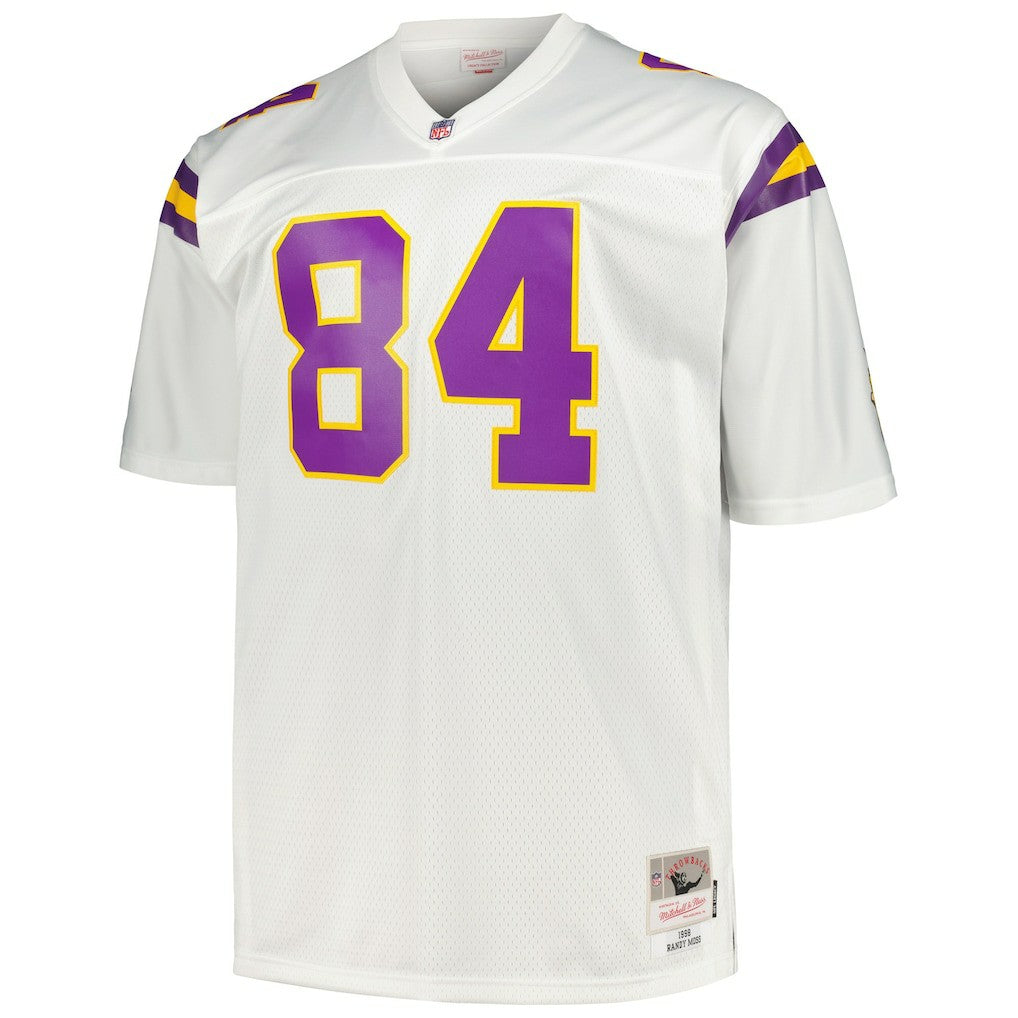 Randy Moss Minnesota Vikings Big & Tall 1998 Legacy Retired Player Jersey White - Mitchell & Ness