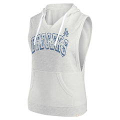 Los Angeles Dodgers Fanatics Women's Lounge Script Sleeveless Pullover Hoodie Clearance