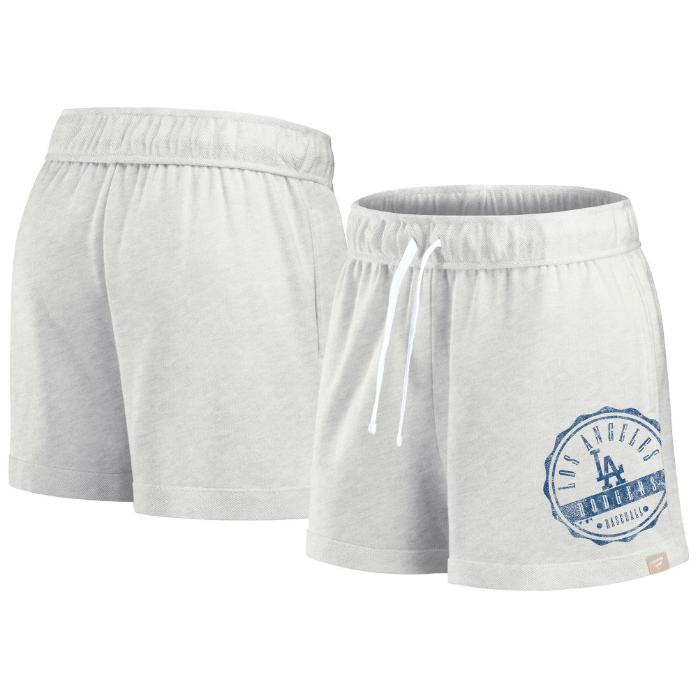 Los Angeles Dodgers Fanatics Women's Oversized Badge Lounge Shorts On Sale
