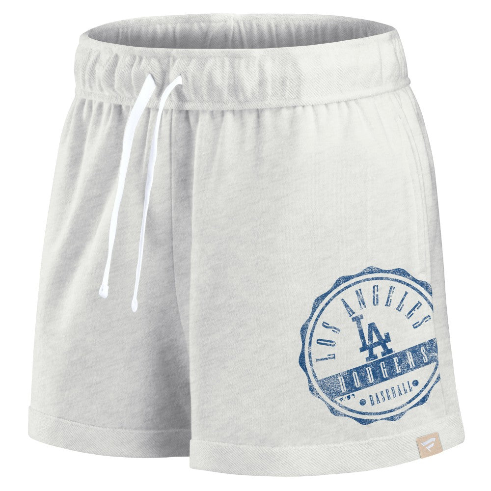 Los Angeles Dodgers Fanatics Women's Oversized Badge Lounge Shorts On Sale