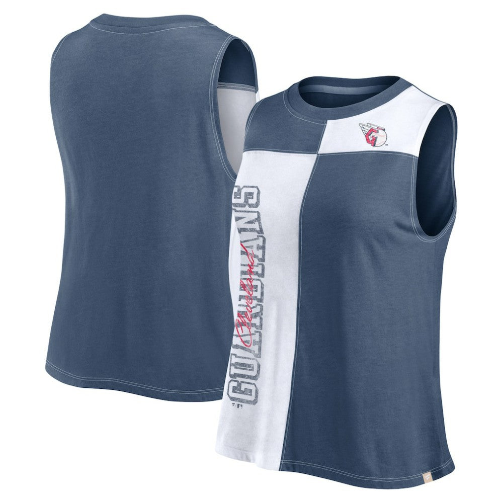 Cleveland Guardians Fanatics Women's Color-Block Tank Top On Sale