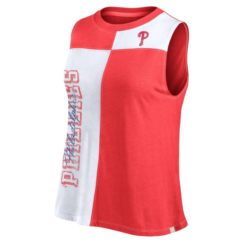 Philadelphia Phillies Fanatics Women's Color-Block Tank Top Sale