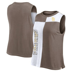 San Diego Padres Fanatics Women's Color-Block Tank Top discount