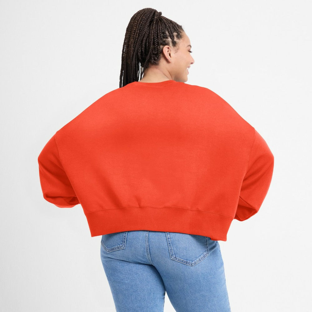 Houston Astros Nike Women's Oversized Cropped Pullover Sweatshirt On Sale
