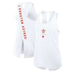 Houston Astros Nike Women's Open-Back Crisscross Dri-FIT Tank Top On Sale