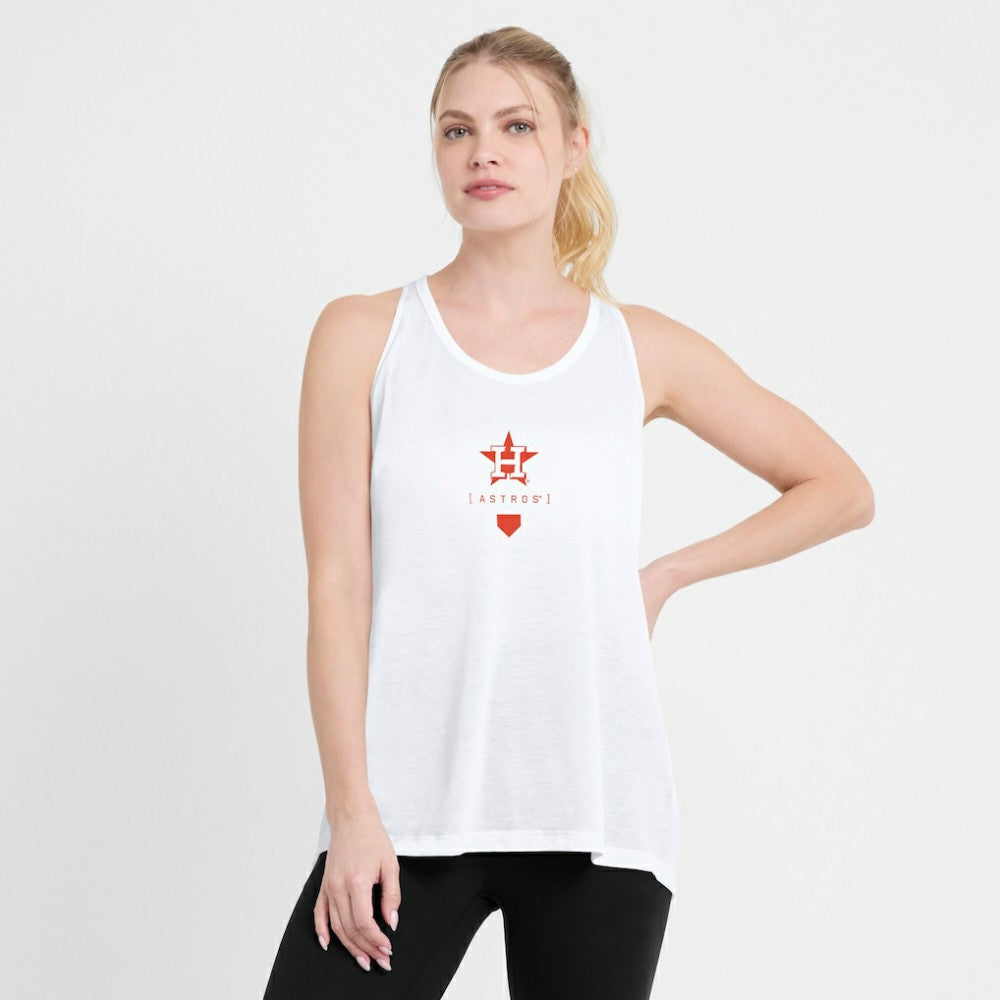 Houston Astros Nike Women's Open-Back Crisscross Dri-FIT Tank Top On Sale